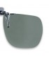 Suplemento pinza abatible, gris, polarizado 65 x 56 mm
