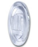 Plaqueta, silicona, presión, oval,  11.5 mm.  50 Un.