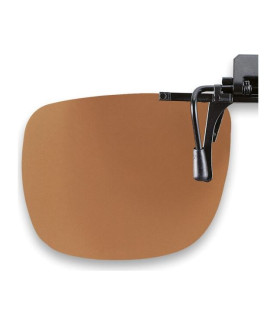Suplemento pinza abatible, Marron, No polarizado, 62 x 56 (85%)