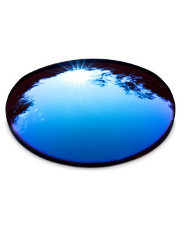Lente CR-39, espejo azul, polarizada, B6,  2 Un.