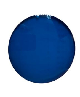 Lente CR-39, azul oscuro, B6, 60% 2 Un.